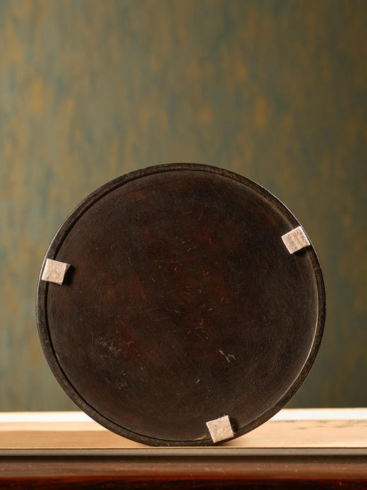 清	黄花梨嵌银丝素工笔筒 商品图4