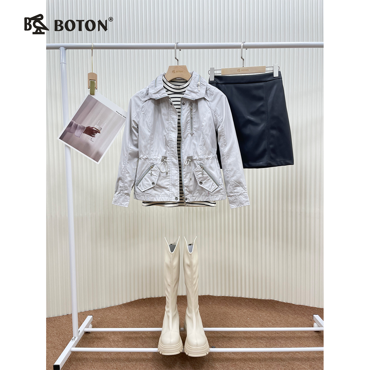 【第2件半价！尾货清仓不退换】波顿女士夹克LJ388