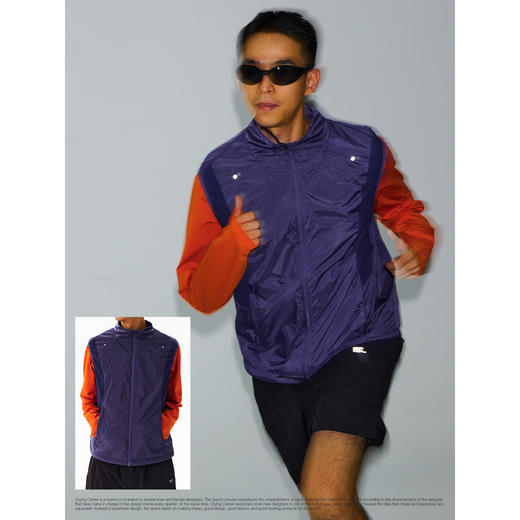 CryingCenter保暖锁温立领双拉马甲秋冬轻量化运动拼接运动马甲 商品图3