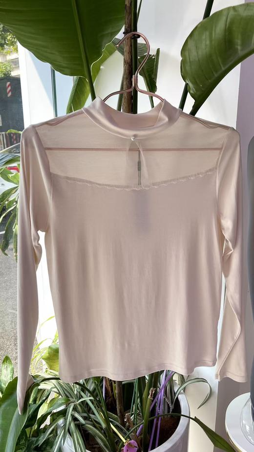 热奶肌底衣网纱镂空时尚小衫内穿外搭舒适透气16635106 商品图1