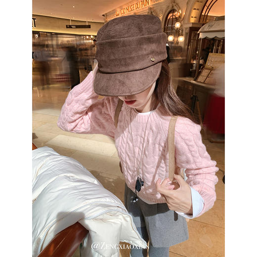 <曾小咸推荐>现货秒杀 ！微信超特价！韩系粉麻花毛衣 日常169.99 立减80 秒杀89.99！！ 商品图4