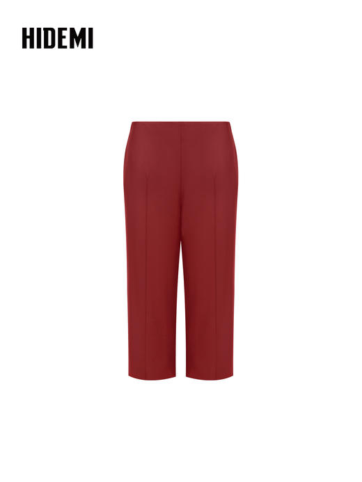 HIDEMI 大秀款进口绵羊皮极简6.5分裤喇叭皮裤 商品图10