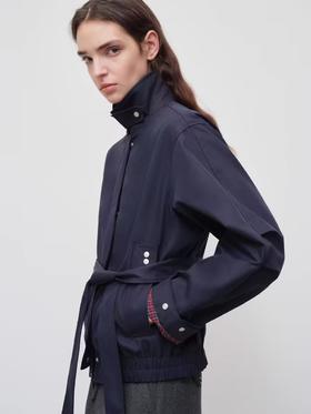 出逃赤岗西/25AWW158/复古美式海军蓝外套