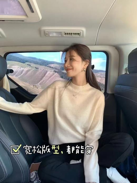 🌺【MOMOTIABIN半高领纯色百搭羊毛衫DBTHJZ1101A】✅100%⁢美丽诺羊毛面料，亲肤！⁡细腻！⁣柔软！保暖！✅品质，颜值全部在线！百搭不挑人！⚠️多色可选，可穿至150斤 商品图0
