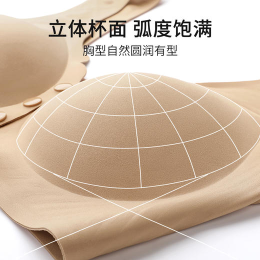 D1-【B-C杯】【中老年妈妈内衣】便捷前开扣大码内衣女上托提拉防下垂背心式文胸罩 明月清清 /玉露凝春 商品图3