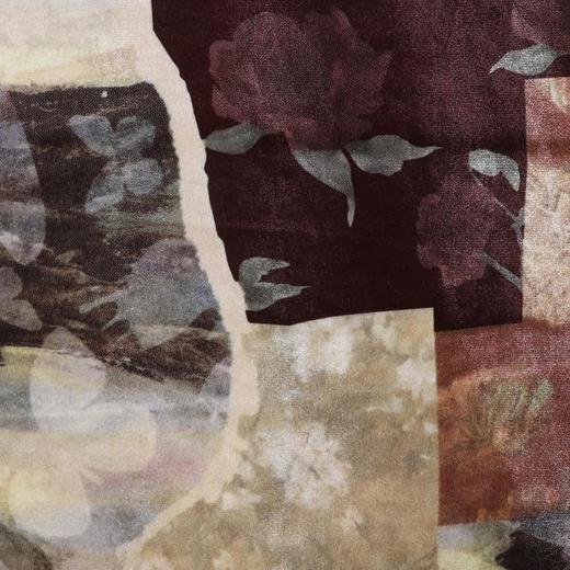 T4892SDSA男士秋冬新款痞帅男装美式撞色植物花卉半高领长袖T恤百搭潮 商品图3