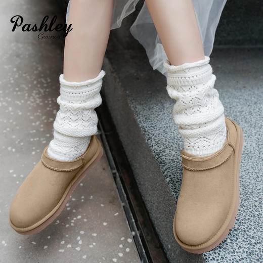 【梅花出品】帕奢利2025mini羊皮毛一体雪地靴多色可选 男女同款HZ0056P 商品图5