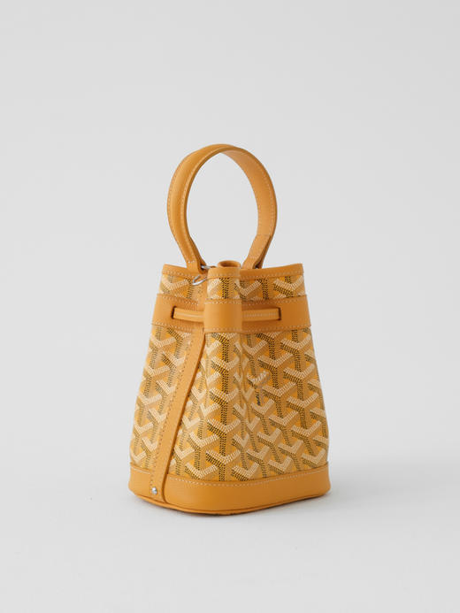 戈雅Petit Flot 标志性印花抽绳开合Goyardine 帆布水桶包单肩手提包(JF*MM) 商品图13