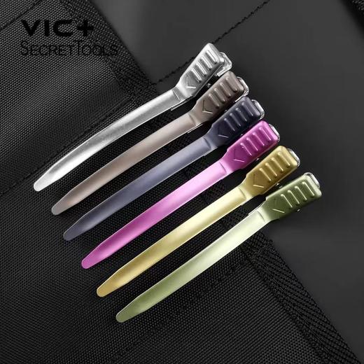 VIC+维克专业美发学院版彩色铝夹美发分区无痕夹短发理发剪发夹子D85 商品图1