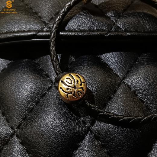 【品牌授权】【香港周六福】黄金钻石首饰 （幸运）酷黑珐琅手绘转运珠情侣手绳 商品图1