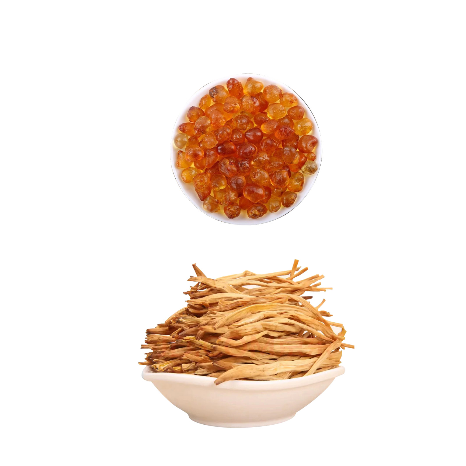 临泉特产桃胶黄花菜组合1000g