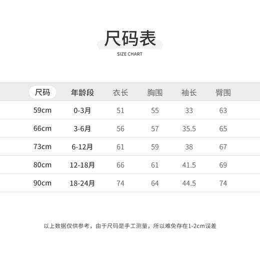 怡比好运来长袖斜襟哈衣HY25WIN045中国红/中黄59#-90# 商品图2