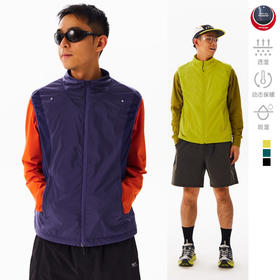 CryingCenter保暖锁温立领双拉马甲秋冬轻量化运动拼接运动马甲