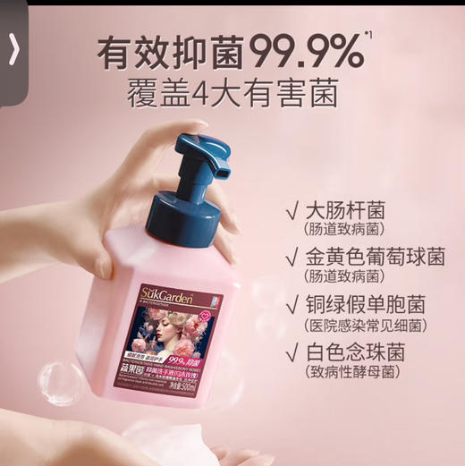 蔬果园维多利亚玫瑰精油香氛泡泡洗手液500ml 商品图0