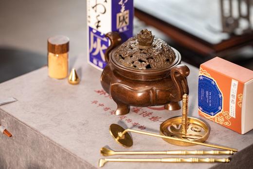 陈巧生制 海棠熏炉铜炉仿古宣德炉礼盒装 可收藏送礼 商品图6
