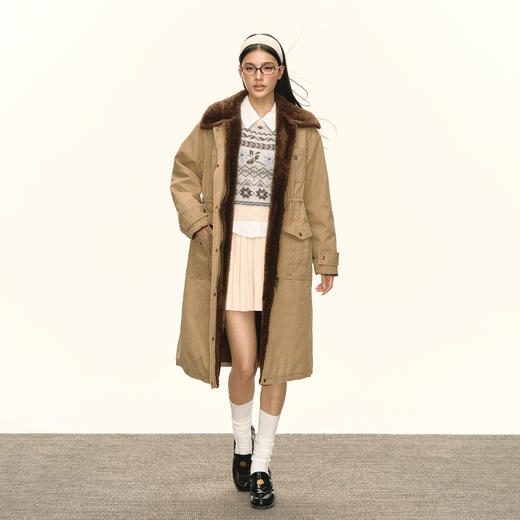 Ariseism 美式复古棉服外套女冬季新款 商品图4
