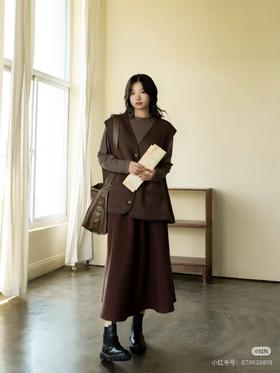 ❤️复古百搭V领羊毛背心马甲