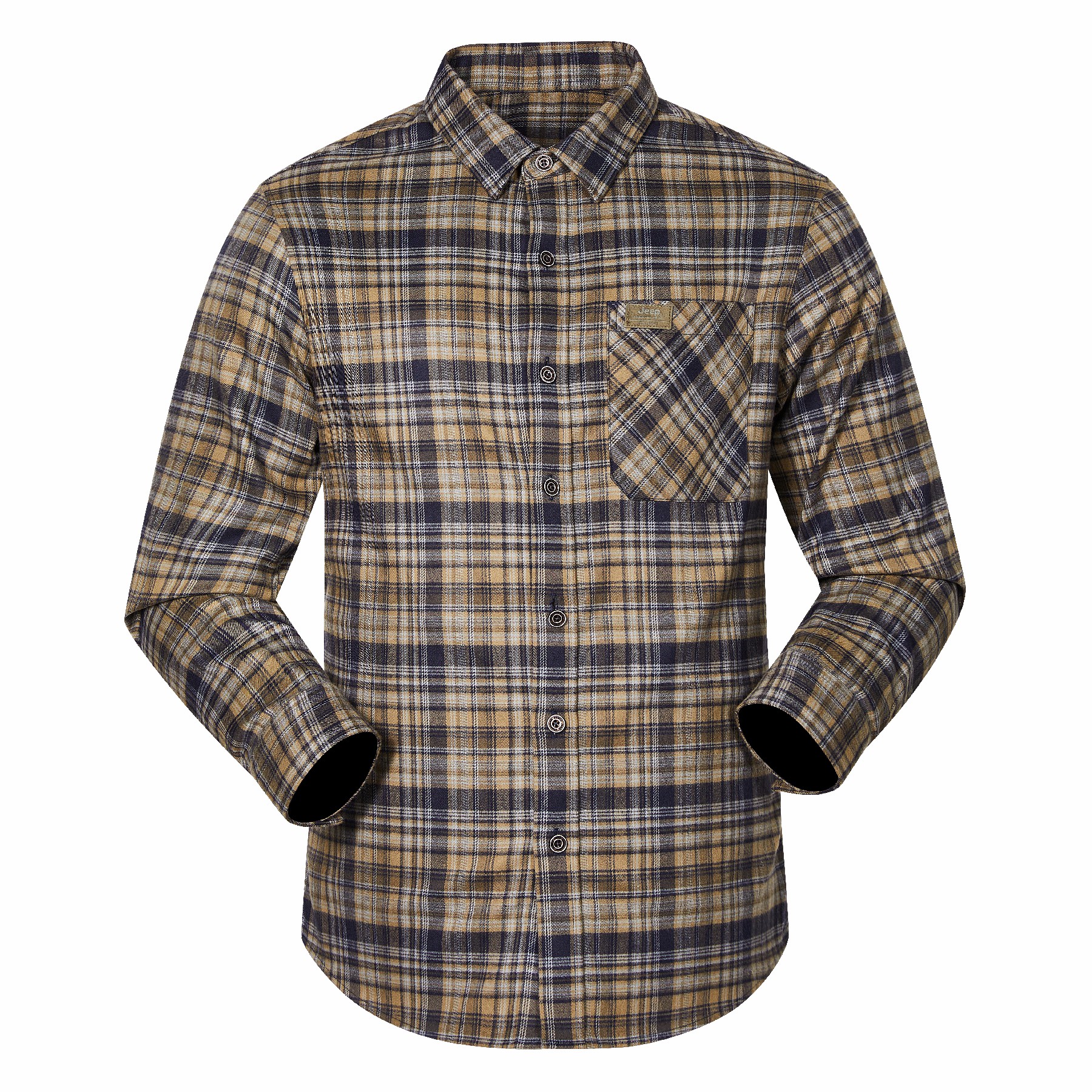 JEEP男式长袖格子衬衫J532194606