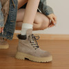 磨砂马丁靴！2025年秋季厚底系带英伦风复古大黄靴增高秋冬季！ 商品缩略图3