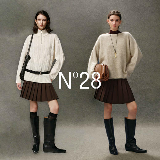 N°28 秋季新款短款百褶半身裙女小个子学院风显瘦裙子895382Q878 商品图3