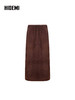 HIDEMI 大秀款进口西班牙羊麂皮松紧腰伞状半身长裙皮裙 商品缩略图9