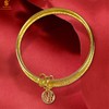 【品牌授权】【香港周六福】黄金钻石首饰 三生三世祈福牌手镯  商品缩略图2