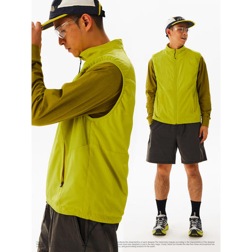 CryingCenter保暖锁温立领双拉马甲秋冬轻量化运动拼接运动马甲 商品图2