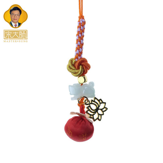 宋韶光大师2026年新款十二生肖翡翠玉石手机挂件包挂礼品 商品图4