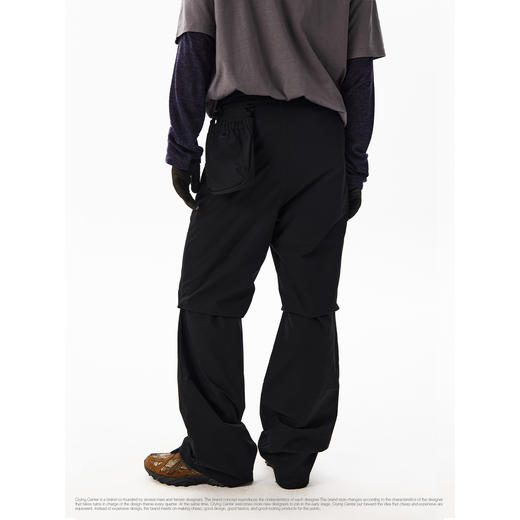 CryingCenter 蛛网可拆卸腰包微喇伞兵裤线迹休闲裤中性 哭喊中心 商品图3