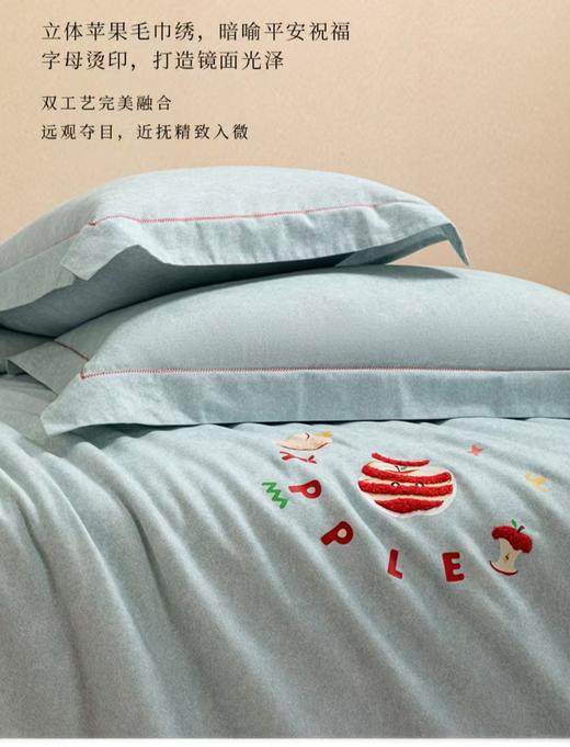 6F堂皇  岁岁平安全棉磨毛四件套 商品图1