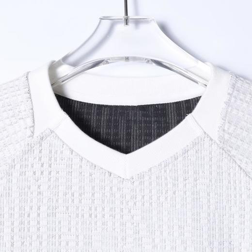 51999SDSA秋冬新款痞帅男装时尚胸前字母印花圆领卫衣下摆松紧百搭上衣 商品图2