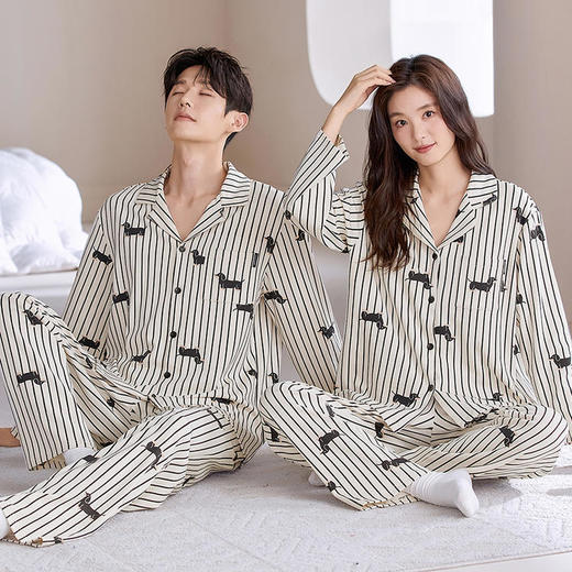 昕芬儿--新中式印花棉家居服 | 舒适透气轻盈 亲肤丝滑不跑杯 自带隐形胸垫 丝滑软糯触感 男女款都有 商品图8