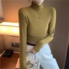 【买一送一】好版型 才舒服 半高领德绒打底衫女内搭秋冬季加绒磨毛长袖中领纯色修身打 底衣 商品缩略图2