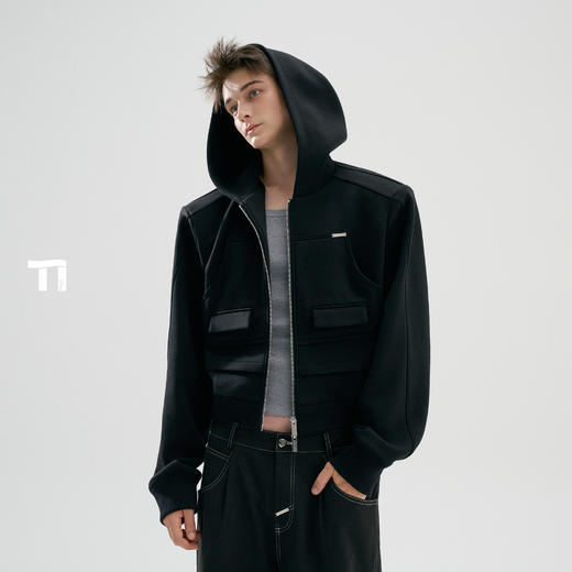 启世录TIWLLTANG“箔霭静域”标间宣言徽光掠影短赫印记连帽卫衣 商品图2