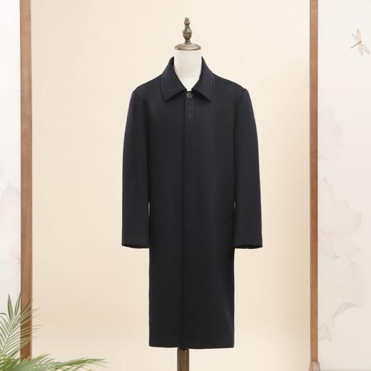 【福天华】寿服男大衣“福安万代”一字领百年工艺寿衣 商品图1