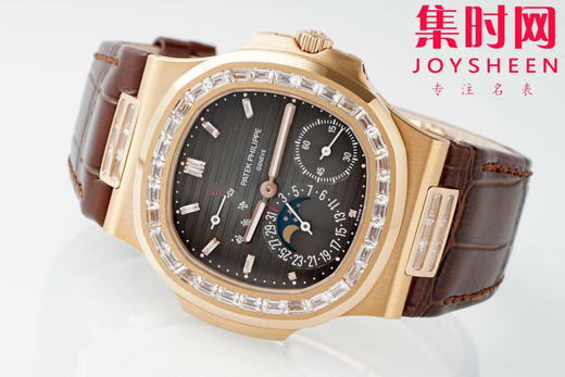 PPF潜心三年 真"芯"之作！百达翡丽PP鹦鹉螺系列5712GR 方钻玫瑰金皮带款总裁 新升级V3版 男士腕表 商品图6
