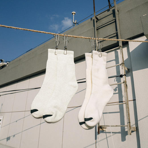 714street秋冬季新款纯色毛巾底袜中筒袜纯棉加绒保暖防臭吸汗 商品图0