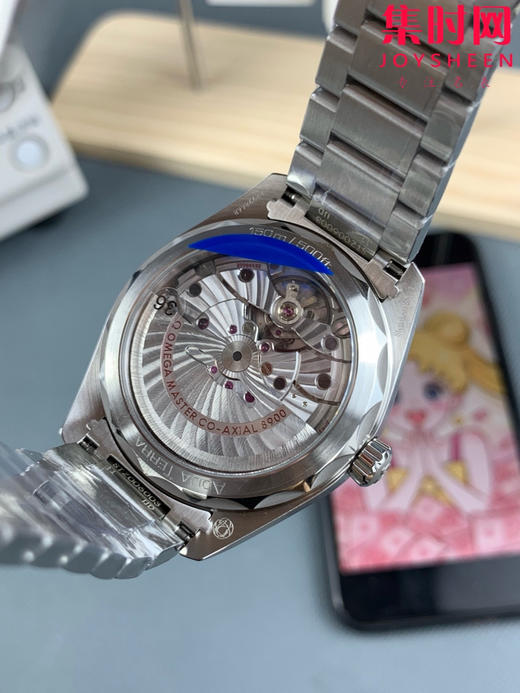 欧米茄VS海马150米系列 柚木纹橙针海马 6点位日历 Aqua Terra 150米腕表 8900一体机 男士腕表 商品图5