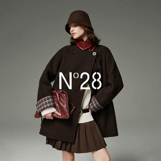 N°28 秋季新款短款百褶半身裙女小个子学院风显瘦裙子895382Q878 商品图1