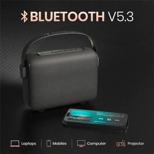 美国 SOUNDBOX 便携式立体声高音质蓝牙音响 蓝牙 5.3V 带 LED 日落投影灯14W大功率 5小时续航  TWS 功能 商品图6