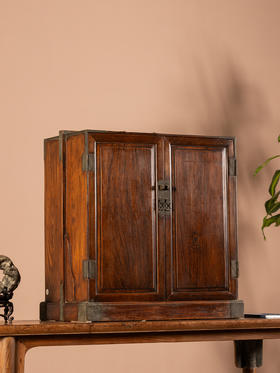 清	黄花梨提梁大书箱