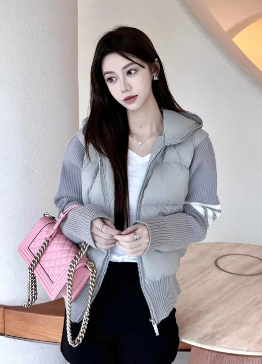 TB 25Ss秋冬最新款羊毛拼接羽绒服外套(SS) 商品图0