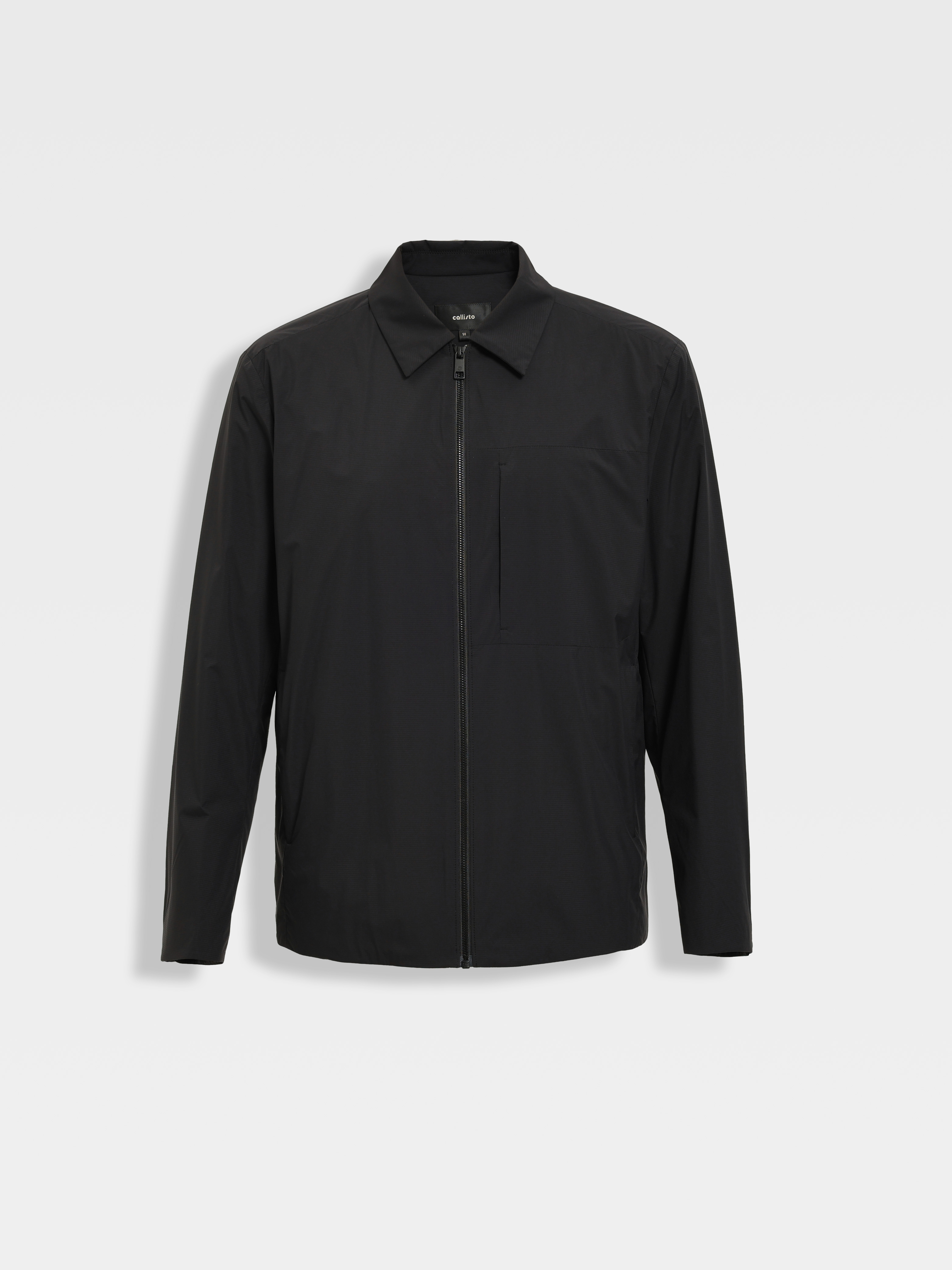 callisto璀璨黑翻领棉服