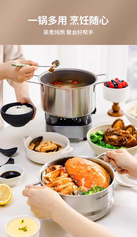 【6F】德国三头鹰纯钛汤蒸锅 商品图7