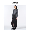 VIMAGE纬漫纪半高圆领高级灰2025秋冬新款针织衫V2401111 商品缩略图3