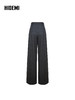 HIDEMI  大秀款进口羊毛手工毛边腰头设计感阔腿 厚款西裤长裤 深灰色 商品缩略图6