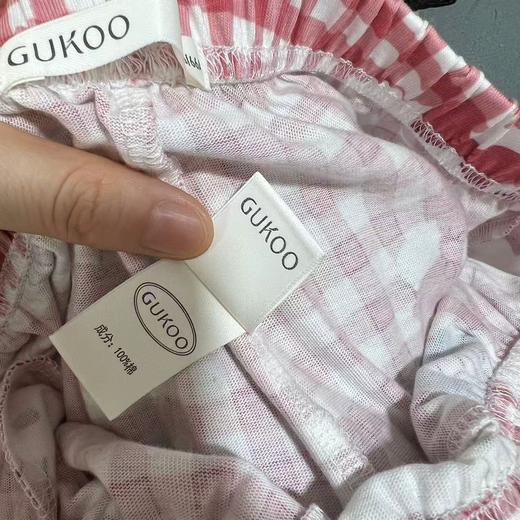 纯元！Z品单！果K 联名款纯棉格子睡衣套装 居家服！ 商品图7