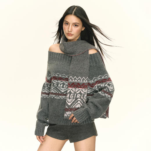 Ariseism 美式复古毛衣女秋季新款上衣 商品图2