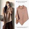 【秋冬新款披肩】时尚百搭斜扣 宽松高级感斗篷外搭 装饰围巾披风 商品缩略图2