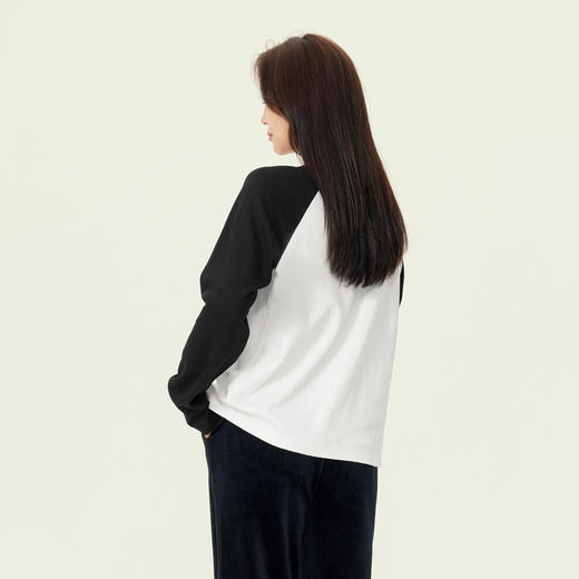 【积分换购不退货】【特惠不退货】伊芙丽美式长袖T恤1EA100001 商品图3